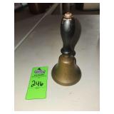 vintage brass school bell