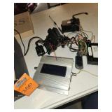 Dual band cellular amplifier, Motorola Bluetooth, antenna, and other various electronic cords