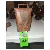 antique metal cow bell