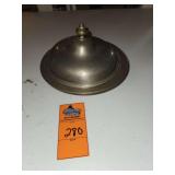 Pewter serving dish with a dome cover