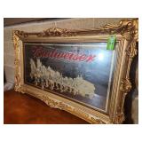 55' x 33' Vintage Budweiser wall mirror