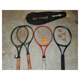 Vintage tennis rackets