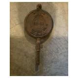 antique Griswold American No. 8 cast iron waffle iron paddles (patented around 1908–1922)
