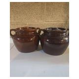 Vintage USA bean crocks
