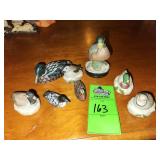 Mini duck and bird figurines