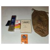 Bullets. 22 LR and  30 06 with pouch