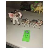 Elephant figurines, made in Japan