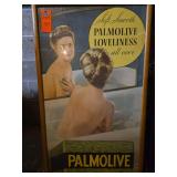 Vintage Palmolive wall art