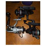 Various fishing reels