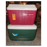 Coleman and Igloo coolers