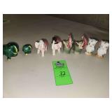 4 sets of elephant salt and pepper shakers, made in Japan