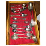 Antique assorted silverware