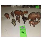 Small elephant figurines