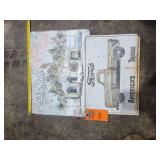 2 Metal signs