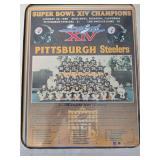 vintage Pittsburgh Steelers Super Bowl XIV Champions Wall Plaque commemorating their January 20, 1980 victory over the Los Angeles Rams