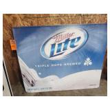Miller Lite metal sign about 36in x 30in