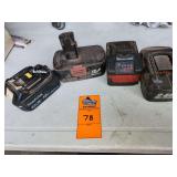 Assorted batteries