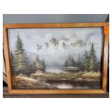 Large scenery painting