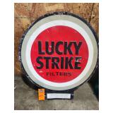 Lucky Strike metal sign about 24in x 26in