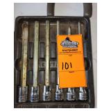 Snap-On 6-Piece 3/8" Drive Metric Long Ball Hex Bit Socket Set (206EFABLM)