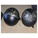 2 motorcycle helmets 1- XL 1-XXL