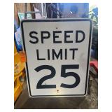 Metal Speed Limit sign about 24in x 30in