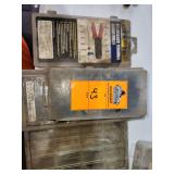 Assorted items. Solderless terminal assortment, bolts