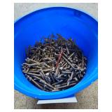 Bucket of deck screws