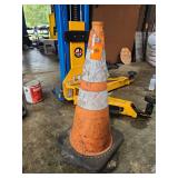 2 orange cones