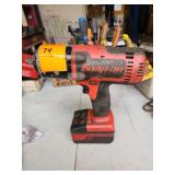 Snap on impact wrench with battery