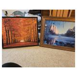 Framed scenic wall art