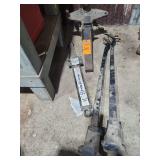 heavy-duty weight distribution hitch head assembly with a solid steel shank and and ball