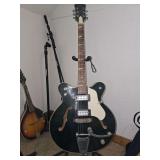 vintage 1960s Japanese-made hollowbody or semi-acoustic electric guitar