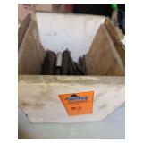 Box of assorted chisels
