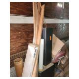 Miscellaneous items such as flooring speakers, molding, chair