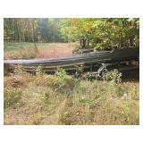 Fishing boat on trailer. Trailer will need tires