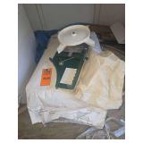 2- 50lb bags of buckwheat seed and seed spreader
