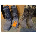 Boots size 7W