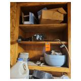 Cabinet and contents