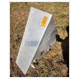 Wedge-shaped aluminum marine fuel tank or specialty holding/accessory tank