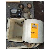 Industrial motor and blower/gear assembly
