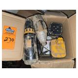 Panasonic drill set with charger and extra batteries
