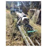 Log bandsaw woodmill on a custom galvanized trailer