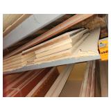 Assorted unfinished cabinet doors and other various items