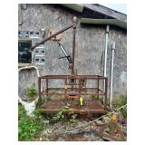 Front loader basket with power crane 34in x 74in
