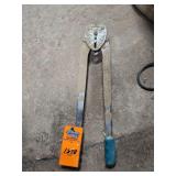 Manual strapping sealer (also referred to as a strapping crimper or band sealer).