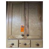 Contents of cupboard and 3 drawers