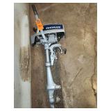Vintage small-displacement 2-stroke Evinrude outboard boat motor