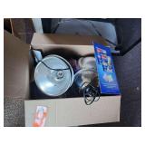 Reflector or brooder clamp lights and terrarium decorations