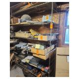 Shelving unit 60in x 18in NO CONTENTS